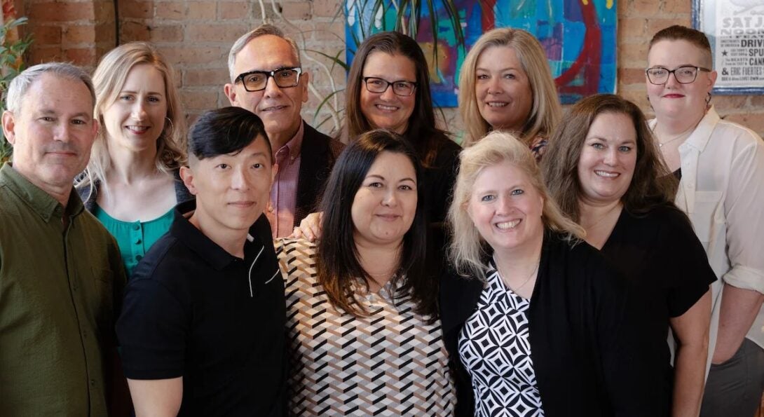 Members of the Midwest AIDS Training and Education Center pose for a group photo